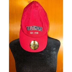 Elidan New Red Adjustable Trucker Baseball Hat Baltimore - One Size